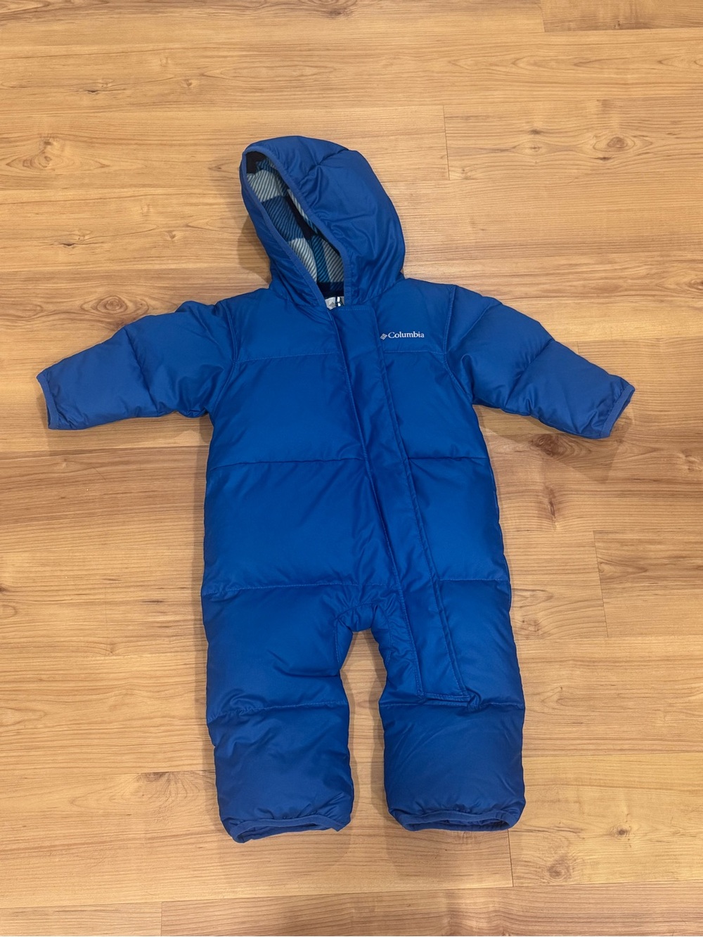 Columbia Baby Snuggly Bunny Hooded Down Bunting Snowsuit 6-12 Months